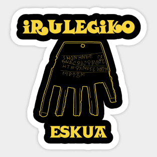 HAND OF IRULEGI ✅ IRULEGIKO ESKUA Sticker